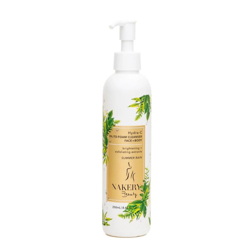 Nakery Beauty Hydra-C Oil to Foam Cleanser Face/Body Summer Rain NWT